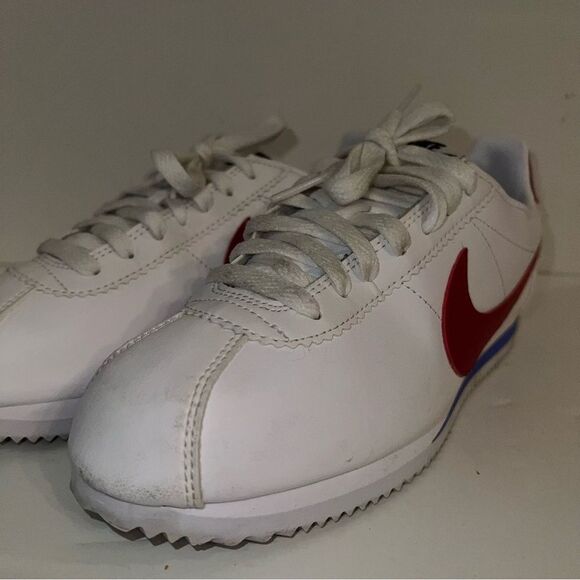 Nike Classic Leather Cortez 807471-103 White Forrest Gump Shoes Women’s Size 8 - Picture 9 of 12